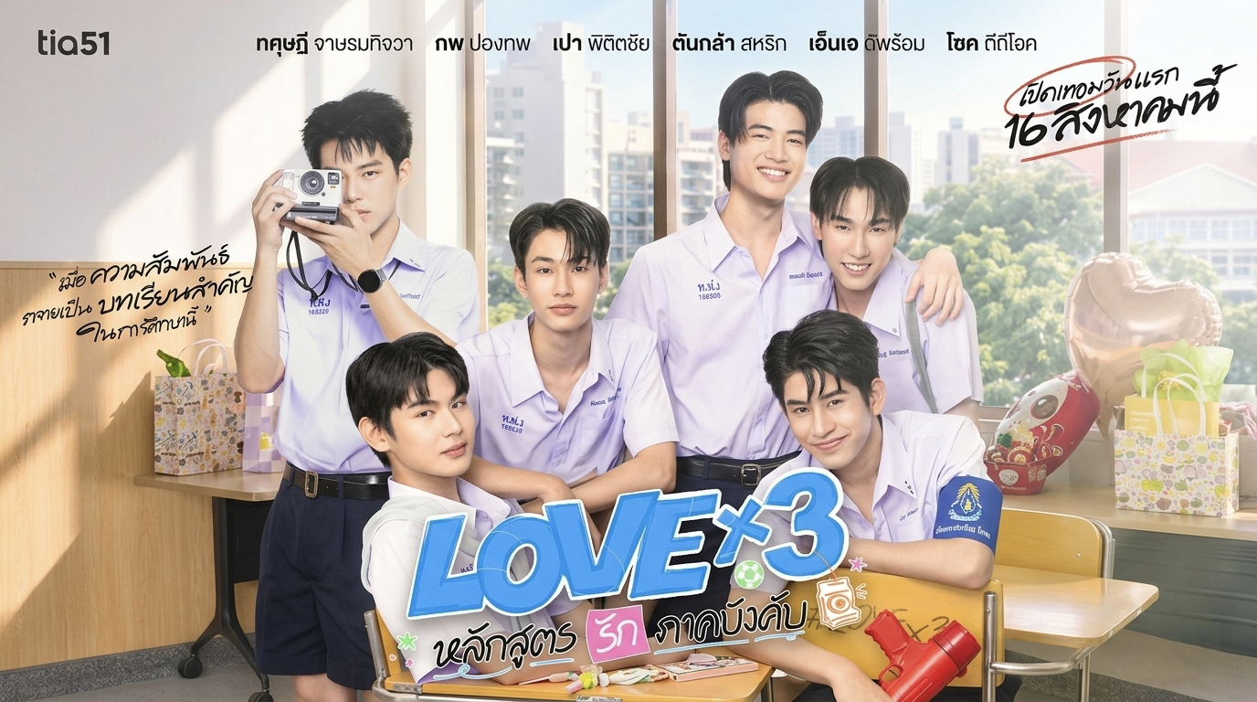 مسلسل حب ضرب ثلاثة LOVEx3 الحلقة 1 الاولى مترجمة